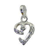 Nora White Cocktail Pendant with Sparkling Gemstones White CZ White White