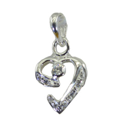 Nora White Cocktail Pendant with Sparkling Gemstones White CZ White White