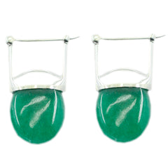 Nova Green Solitaire Earrings - Stunning Gemstone Jewelry Indian Emerald Green Stud