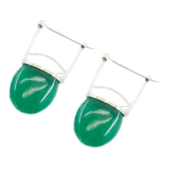 Nova Green Solitaire Earrings - Stunning Gemstone Jewelry