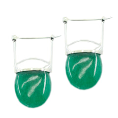 Nova Green Solitaire Earrings - Stunning Gemstone Jewelry