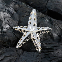 Nova Plain propsel pendant - Starfish Silver Pendant