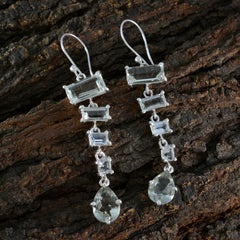 Olivia Green Dangle Earrings - Stylish Gemstone Jewelry