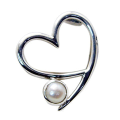 Isabella Modern Featherlight Pendant Heart Pearl Design