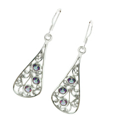 Rosa Party Wear Gemstone Earrings for Elegant Style