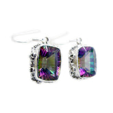 Yasmine Party Wear Gemstone Jewelry Earrings Mystic Quartz multicolor Dangle