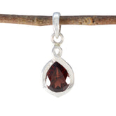 Jiwoo Party Wear Gemstone Pendant for Elegant Looks Garnet Red Red