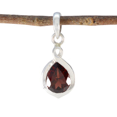 Jiwoo Party Wear Gemstone Pendant for Elegant Looks Garnet Red Red
