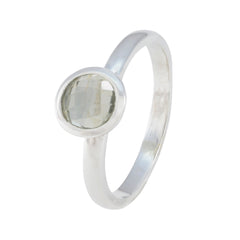 Zazlle Party Wear Green Gemstone Ring for Fashion Lovers