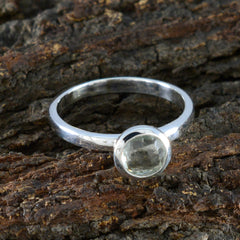 Zazlle Party Wear Green Gemstone Ring for Fashion Lovers