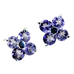 Isabella Party Wear Purple Earrings for Glam Looks