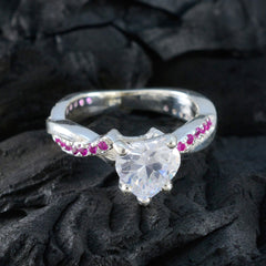 Zoe Party Wear Red Stone Ring for Glamorous Occasions