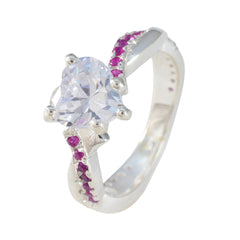 Zoe Party Wear Red Stone Ring for Glamorous Occasions