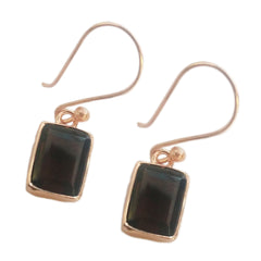 Patricia Brown Dangle Earrings with Elegant Gemstone
