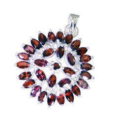Pilar Red Statement Pendant - Bold Gemstone Jewelry