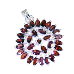 Pilar Red Statement Pendant - Bold Gemstone Jewelry