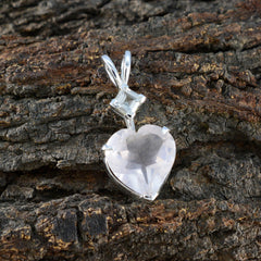 Zoe Pink Dainty Pendant - Heart-Shaped Gemstone Jewelry