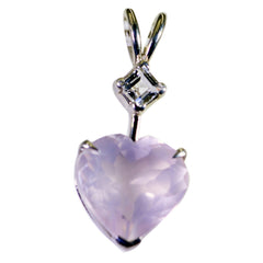 Zoe Pink Dainty Pendant - Heart-Shaped Gemstone Jewelry