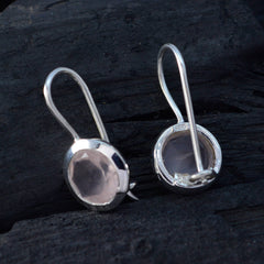 Camilla Pink Solitaire Dangle Earrings for Everyday Glam