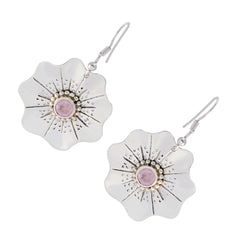 Amelia Pink Solitaire Dangle Earrings for Everyday Glam
