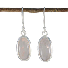 Leah Pink Solitaire Dangle Earrings for Every Occasion Rose Quartz Pink Dangle