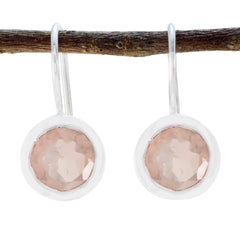Camilla Pink Solitaire Dangle Earrings for Everyday Glam