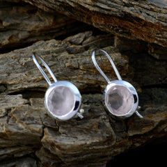 Camilla Pink Solitaire Dangle Earrings for Everyday Glam