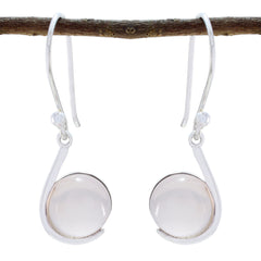 Kennedy Pink Solitaire Dangle Earrings for Everyday Glam Rose Quartz Pink Dangle