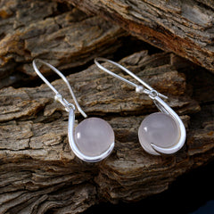 Kennedy Pink Solitaire Dangle Earrings for Everyday Glam