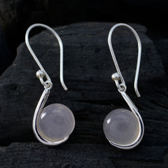 Kennedy Pink Solitaire Dangle Earrings for Everyday Glam