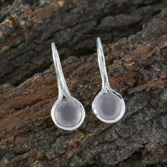 Katharina Pink Solitaire Dangle Earrings for Glam Style