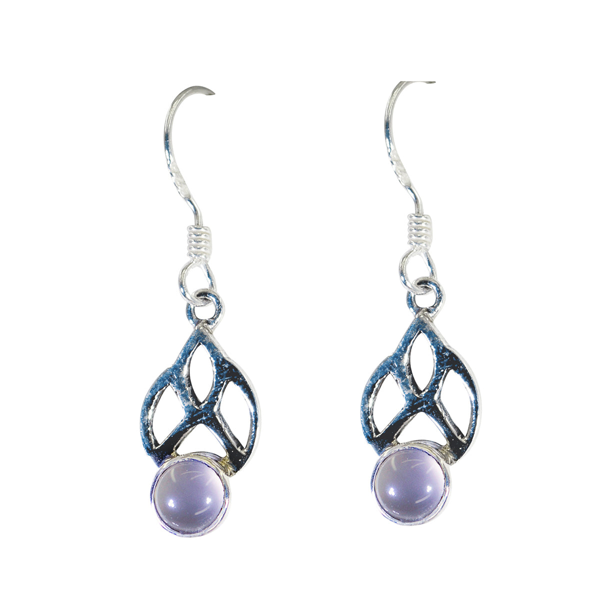 Layla Pink Solitaire Dangle Earrings for Everyday Glam Rose Quartz Pink Dangle