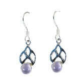 Layla Pink Solitaire Dangle Earrings for Everyday Glam Rose Quartz Pink Dangle