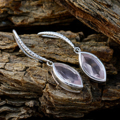Pauline Pink Solitaire Dangle Earrings for Glam Looks