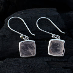 Natalie Pink Solitaire Dangle Earrings for Everyday Glam