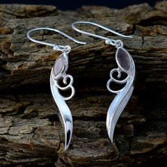 Nella Pink Solitaire Dangle Earrings for Everyday Glam