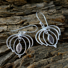 Mia Pink Solitaire Dangle Earrings for Everyday Glam