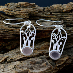 Sofia Pink Solitaire Dangle Earrings for Glam Style