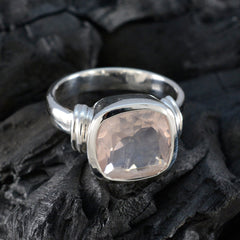 Abigail Pink Solitaire Ring in Sterling Silver