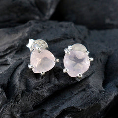 Isabella Pink Solitaire Stud Earrings for Everyday Glam