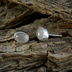 Carolina Pink Solitaire Stud Earrings for Everyday Glam