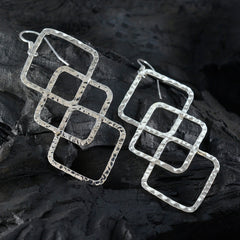 Ivana Plain Silver Drop Earrings for Every Occasion