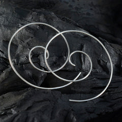 Mariana Plain Silver Earrings India for Elegant Style