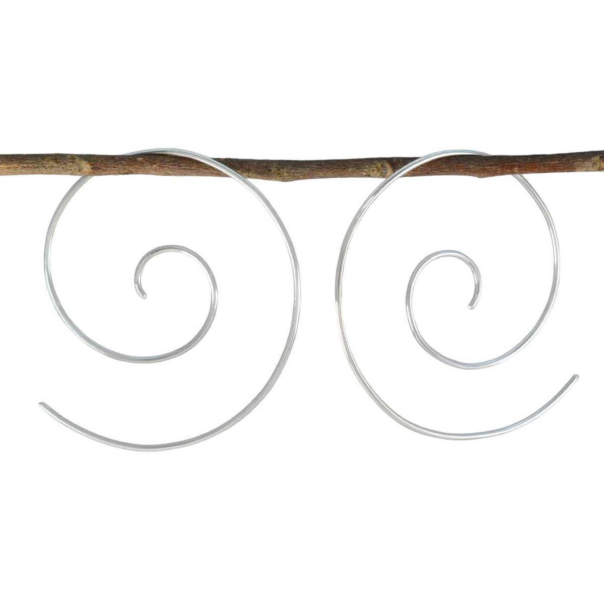 Mariana Plain Silver Earrings India for Elegant Style Plain Gray Dangle