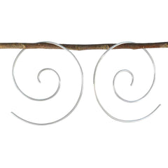 Mariana Plain Silver Earrings India for Elegant Style Plain Gray Dangle