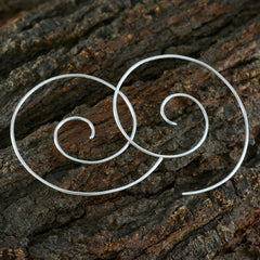 Mariana Plain Silver Earrings India for Elegant Style