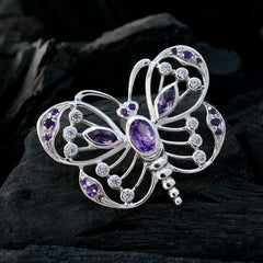 Isadora Purple Abstract Pendant - Butterfly Design