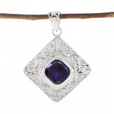 Pauline Purple antique Statement Pendant Amethyst Purple Purple