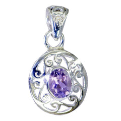 Lea Purple Art-Deco Pendant for Stunning Style