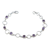 Abigail Purple Bridal Bracelet for Elegant Occasions Amethyst Purple